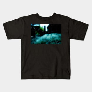 Alien Landscape - Getty Museum Gardens in Los Angeles Kids T-Shirt